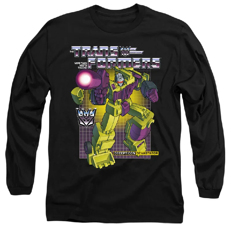Buy Now Transformers Long Sleeve T-Shirt Devastator Black Tee