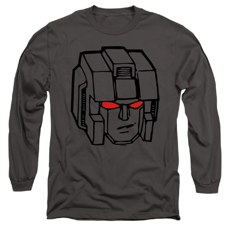 Epic Deals Transformers Long Sleeve T-Shirt Starscream Face Charcoal Tee