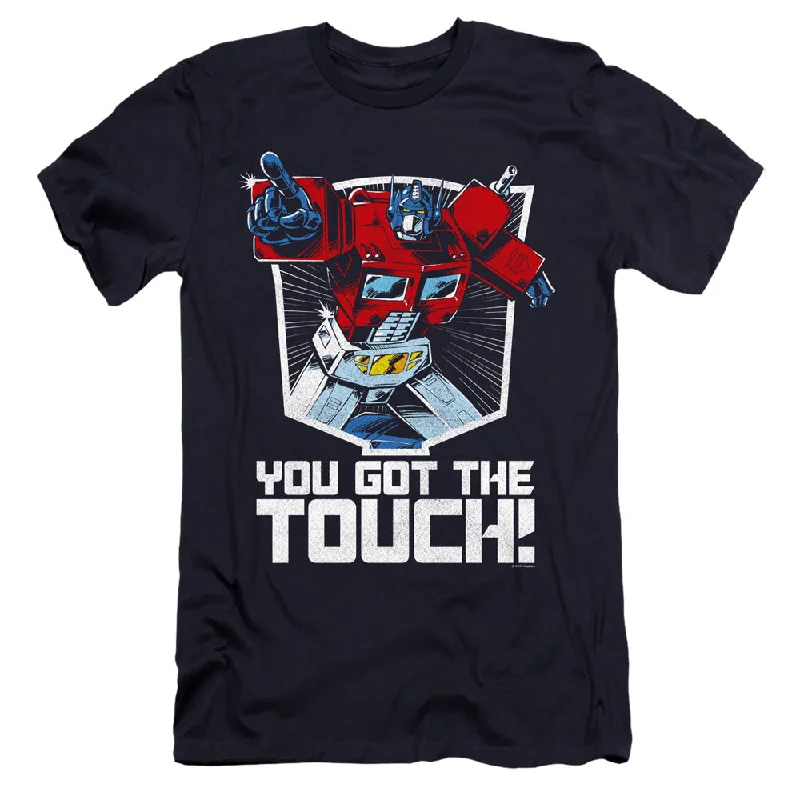 Bargain Bin Transformers Premium Canvas T-Shirt Got The Touch Navy