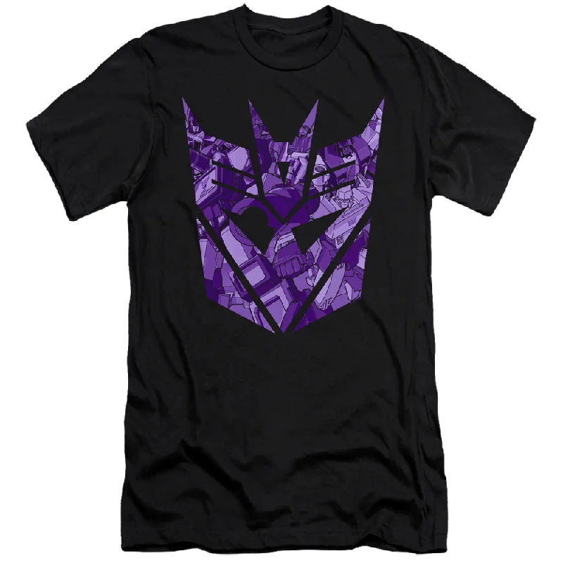Limited Quantity Transformers Premium Canvas T-Shirt Imprinted Decepticon Logo Black Limited Quantity Transformers Premium Canvas T-Shirt Imprinted Decepticon Logo Black