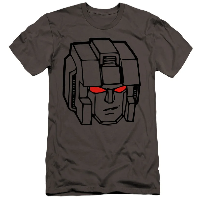 Crazy Savings Transformers Premium Canvas T-Shirt Starscream Face Charcoal