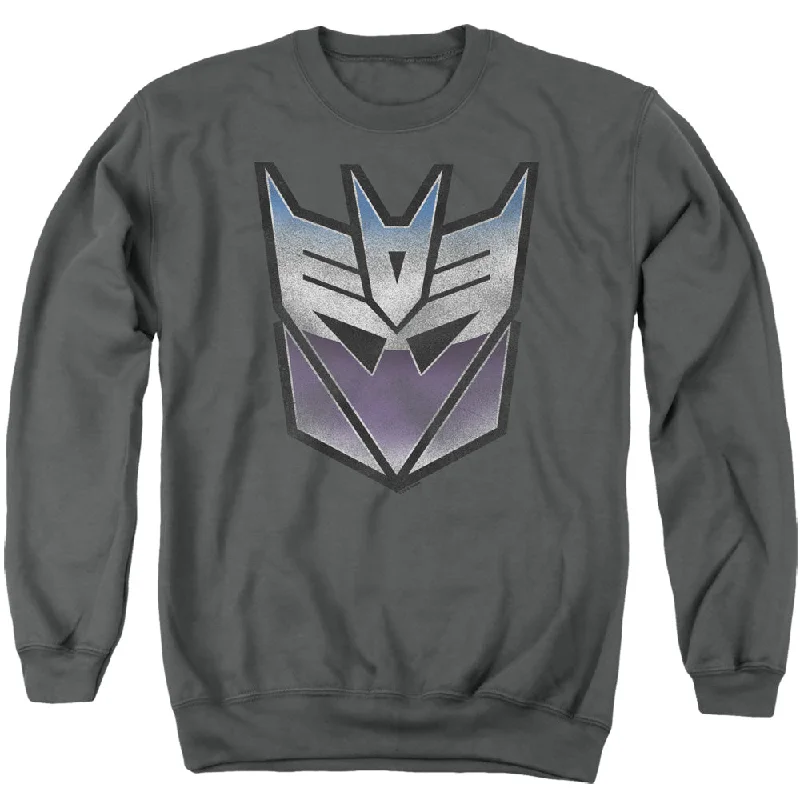 Price Rollback Transformers Sweatshirt Blue and Purple Decepticon Charcoal Pullover