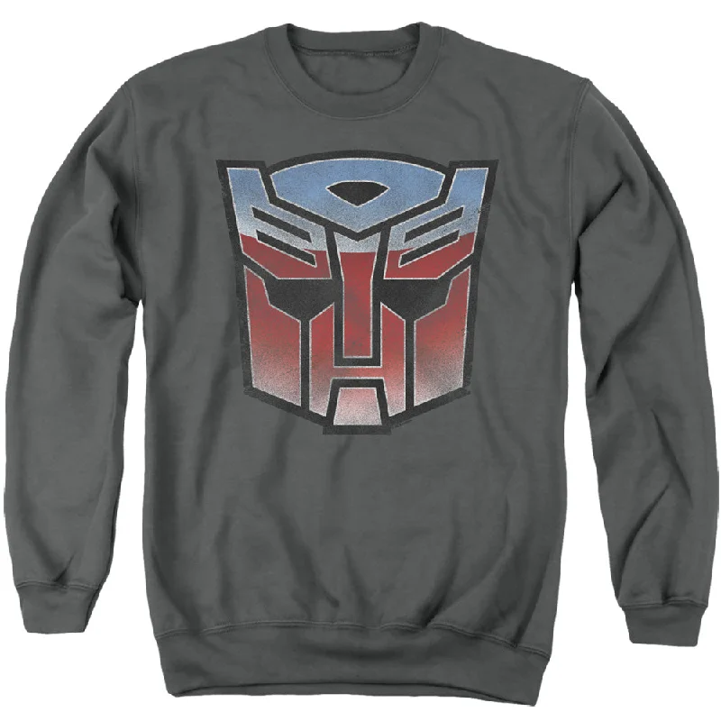 Unbeatable Prices Transformers Sweatshirt Blue and Red Autobot Logo Charcoal Pullover