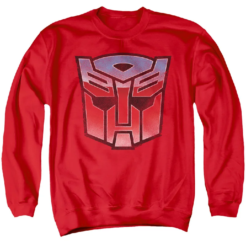 Buy Now Transformers Sweatshirt Blue and Red Autobot Logo Red Pullover