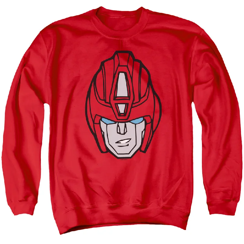 Final Clearance Transformers Sweatshirt Hot Rod Face Red Pullover