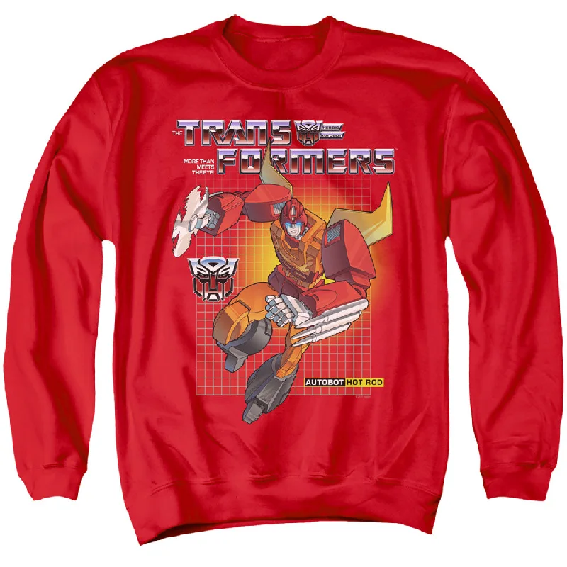 Deal Explosion Transformers Sweatshirt Hot Rod Red Pullover