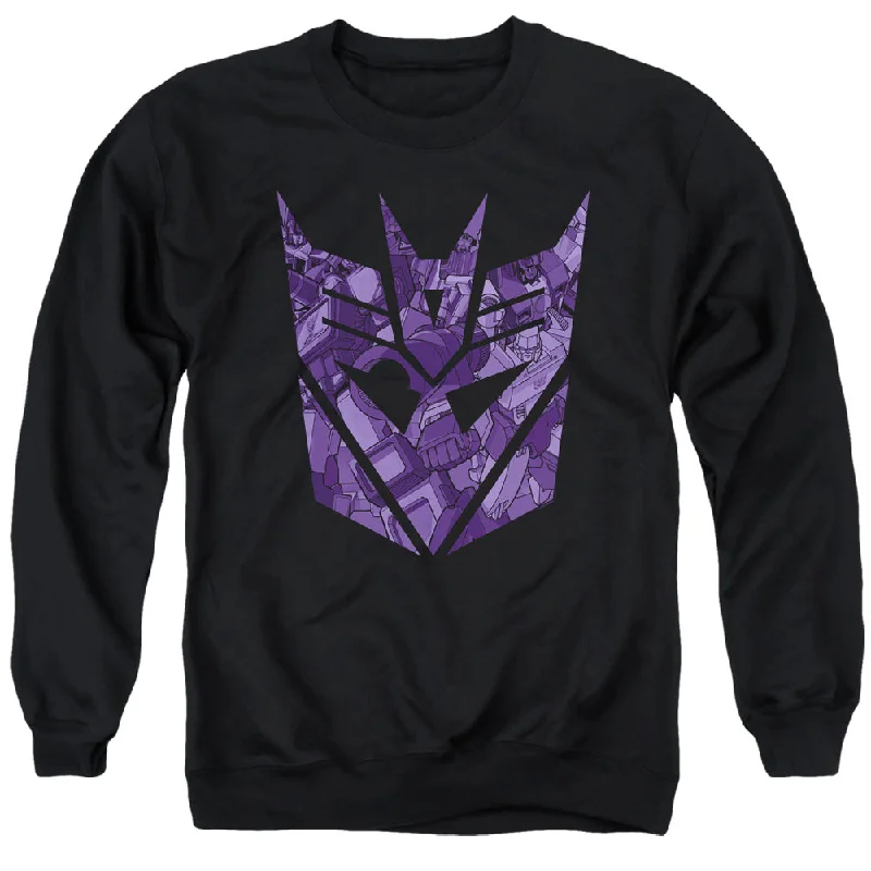The Best Prices Transformers Sweatshirt Imprinted Decepticon Logo Black Pullover