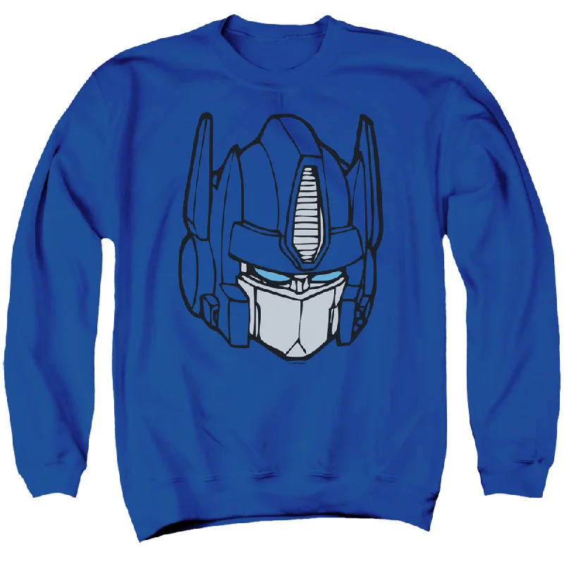 Price Smash Transformers Sweatshirt Optimus Prime Face Royal Pullover