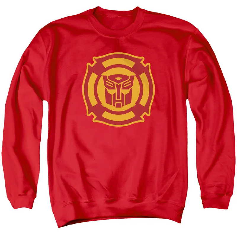 Act Now Transformers Sweatshirt Rescue Bots Logo Red Pullover