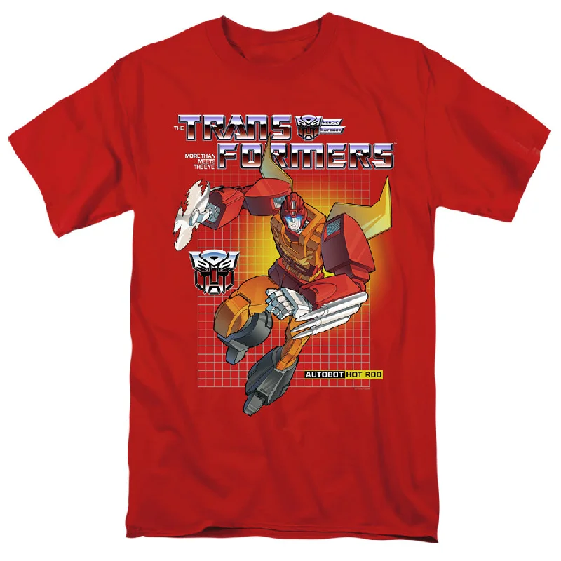 Savings Spectacular Transformers T-Shirt Hot Rod Red Tee