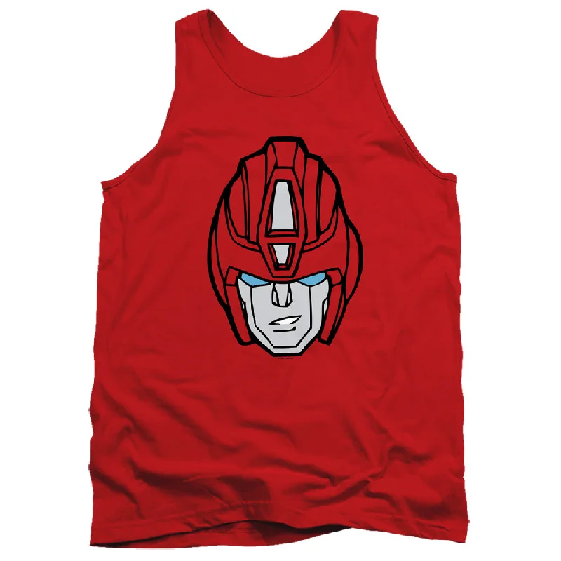 Now or Never Transformers Tanktop Hot Rod Face Red Tank