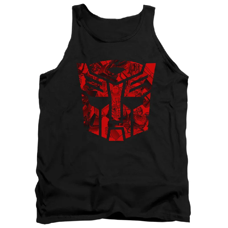 Extra Savings Transformers Tanktop Imprinted Autobot Logo Black Tank