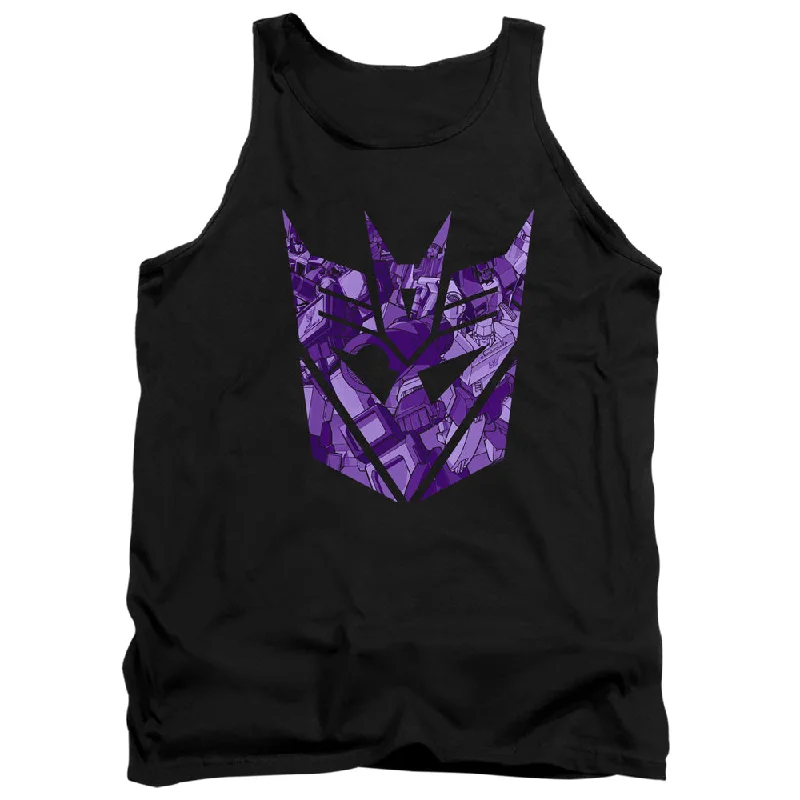 Year-End Sale Transformers Tanktop Imprinted Decepticon Logo Black Tank