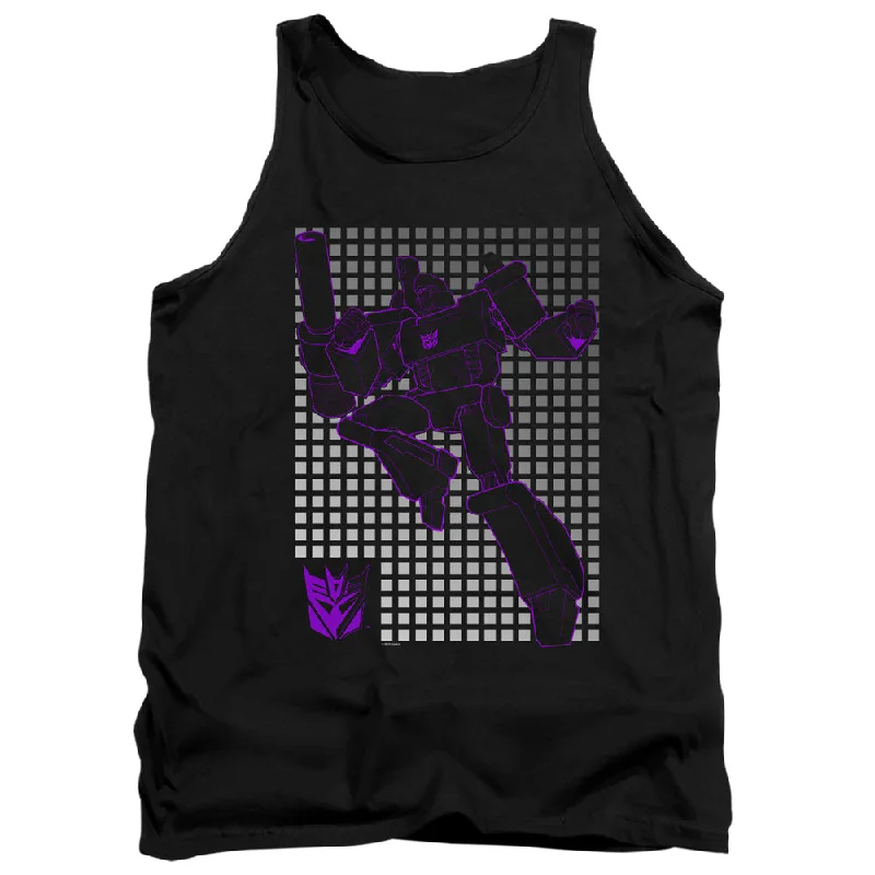 Sale Event Transformers Tanktop Megatron Grid Black Tank