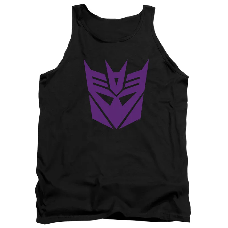 Bonus Savings Transformers Tanktop Purple Decepticon Logo Black Tank