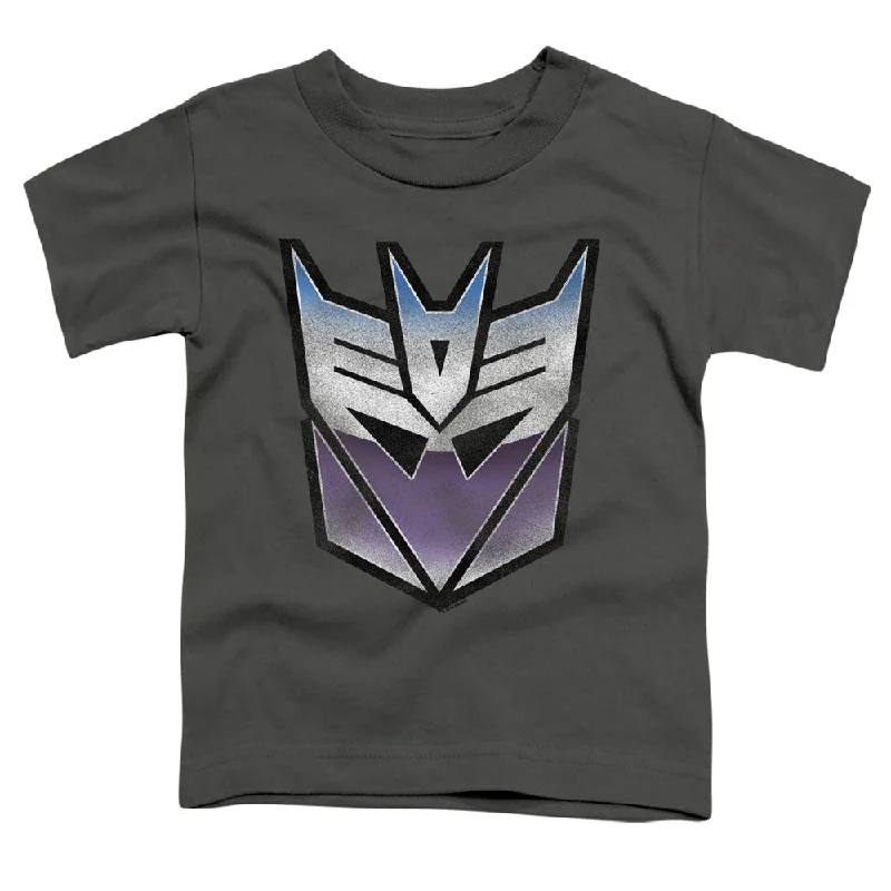 New Arrival Transformers Toddler T-Shirt Blue and Purple Decepticon Charcoal Tee