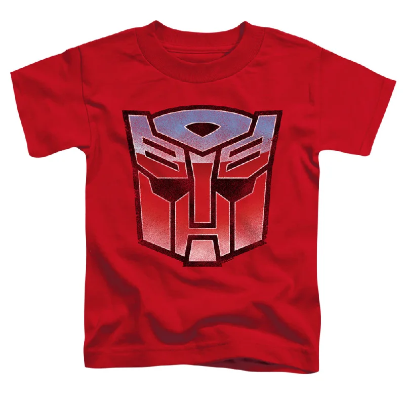Low Prices Transformers Toddler T-Shirt Blue and Red Autobot Logo Red Tee