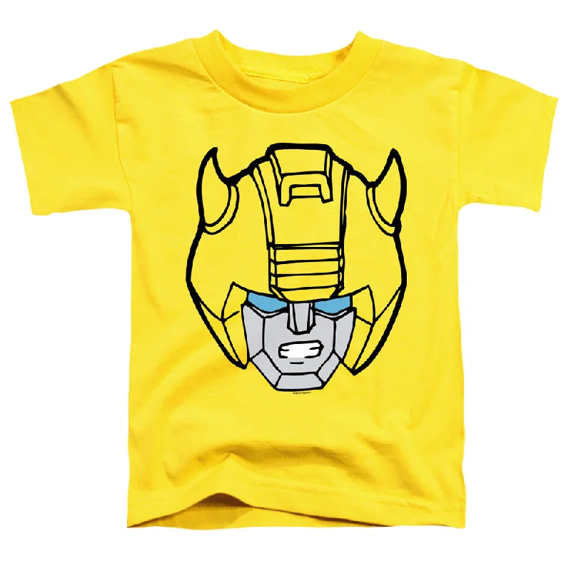 Exclusive Deal Transformers Toddler T-Shirt Bumblebee Face Yellow Tee