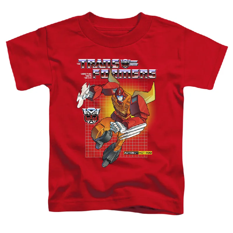 Can't Miss Transformers Toddler T-Shirt Hot Rod Red Tee
