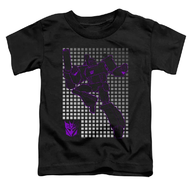 Price Reduction Transformers Toddler T-Shirt Megatron Grid Black Tee