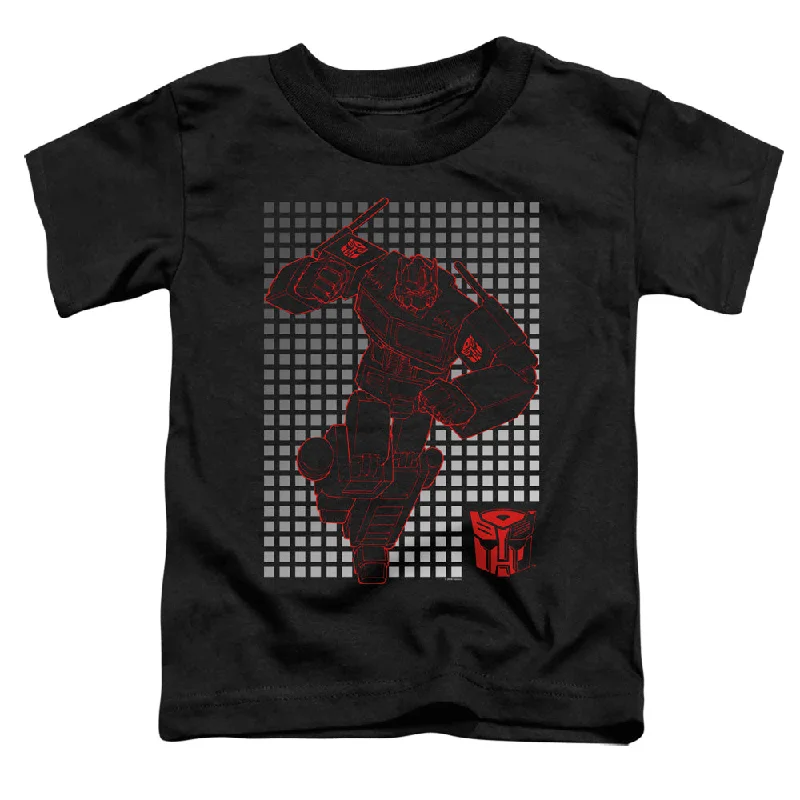 Customer Appreciation Sale Transformers Toddler T-Shirt Optimus Prime Grid Black Tee Customer Appreciation Sale Transformers Toddler T-Shirt Optimus Prime Grid Black Tee
