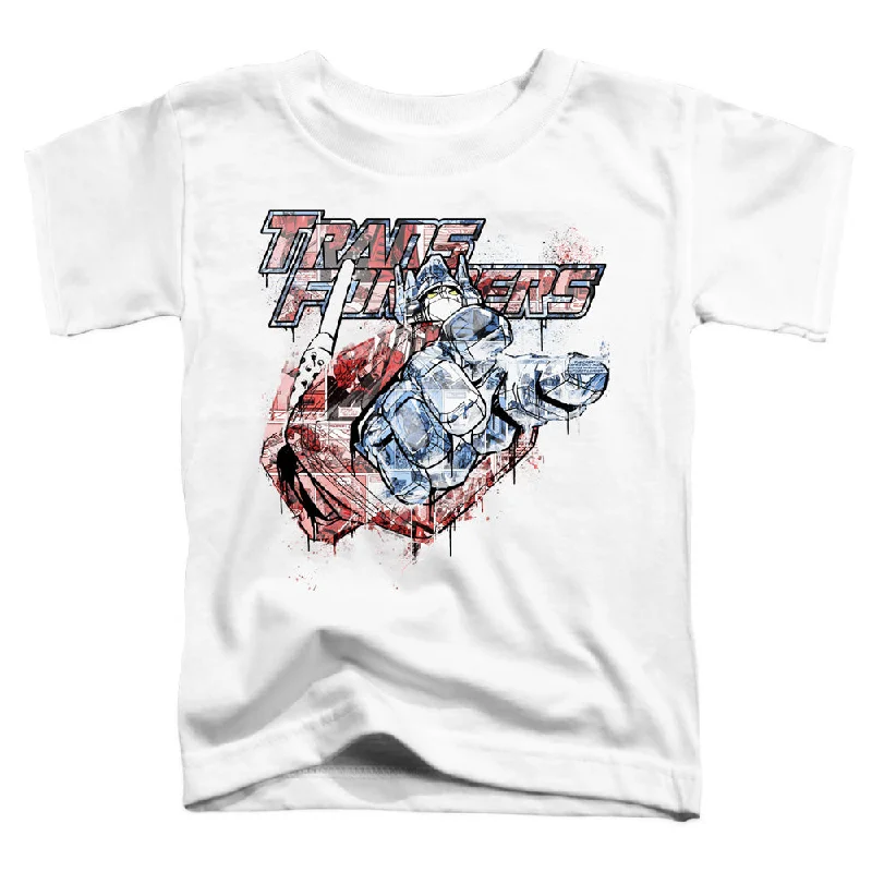 Huge Discounts Transformers Toddler T-Shirt Spray Paint White Tee
