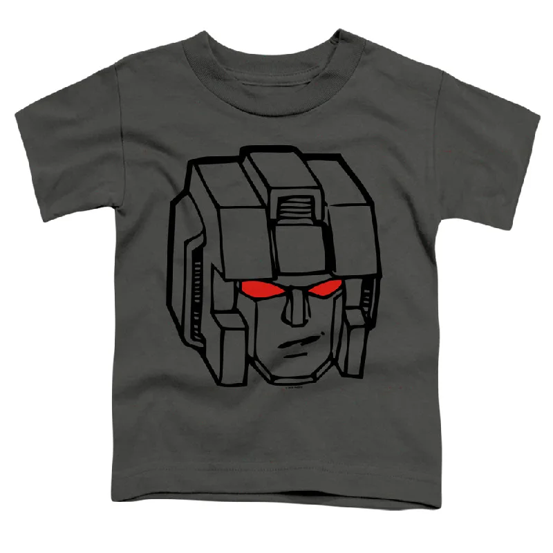 Can't Be Beat Transformers Toddler T-Shirt Starscream Face Charcoal Tee