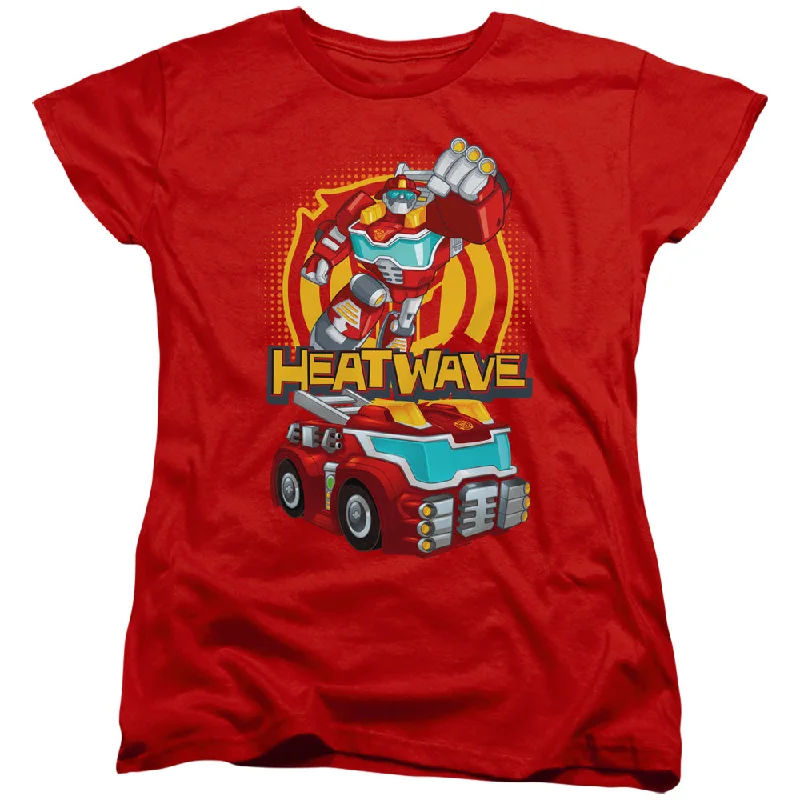Price Smash Transformers Womens T-Shirt Heatwave Red Tee