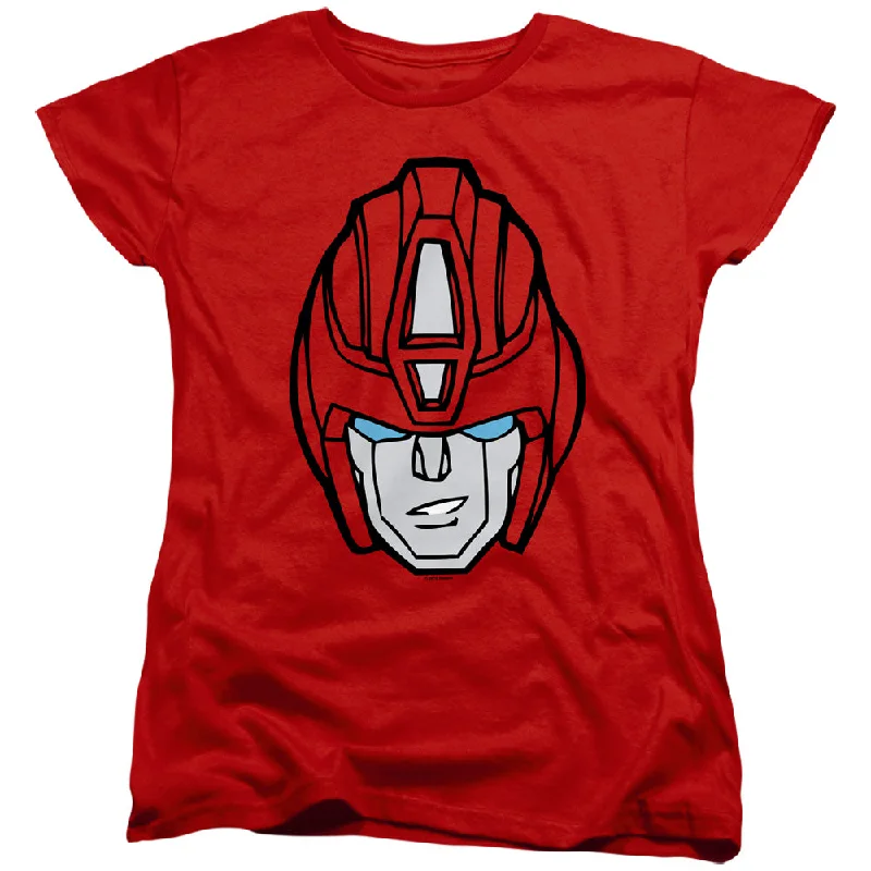 Special Price Transformers Womens T-Shirt Hot Rod Face Red Tee