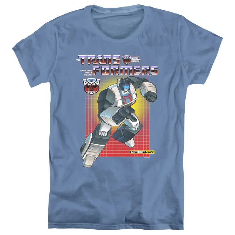 Mega Sale Transformers Womens T-Shirt Jazz Carolina Blue Tee