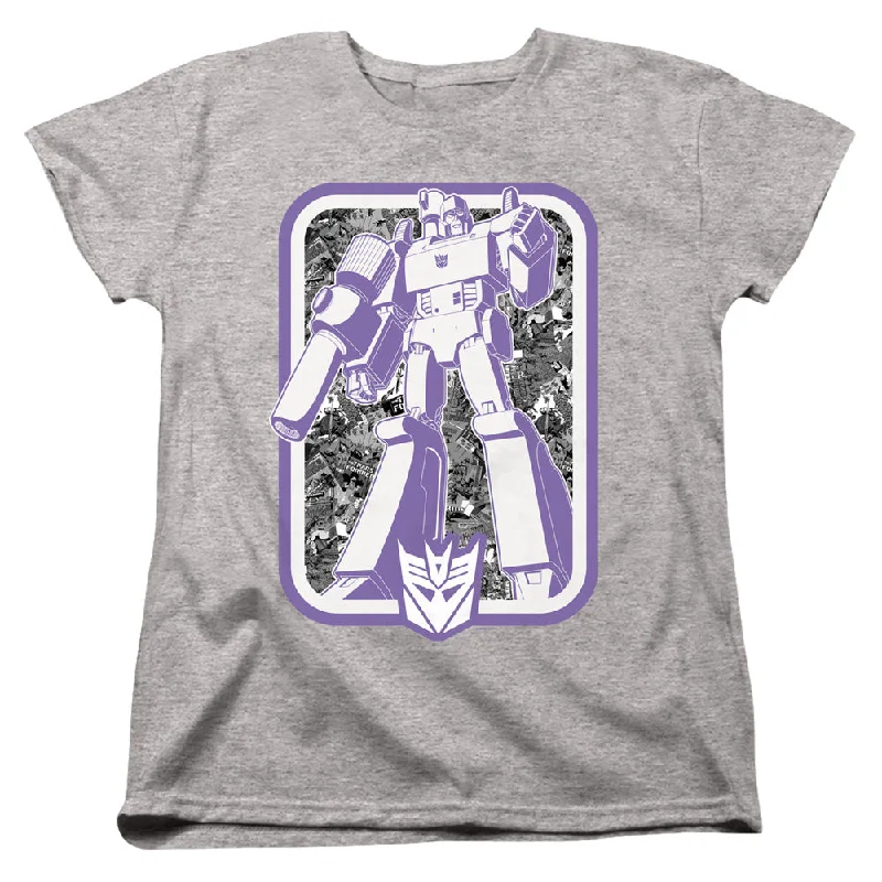 Fantastic Offers Transformers Womens T-Shirt Megatron Stance Heather Tee