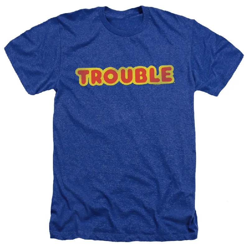 Midnight Madness Trouble Heather T-Shirt Vintage Logo Royal Tee