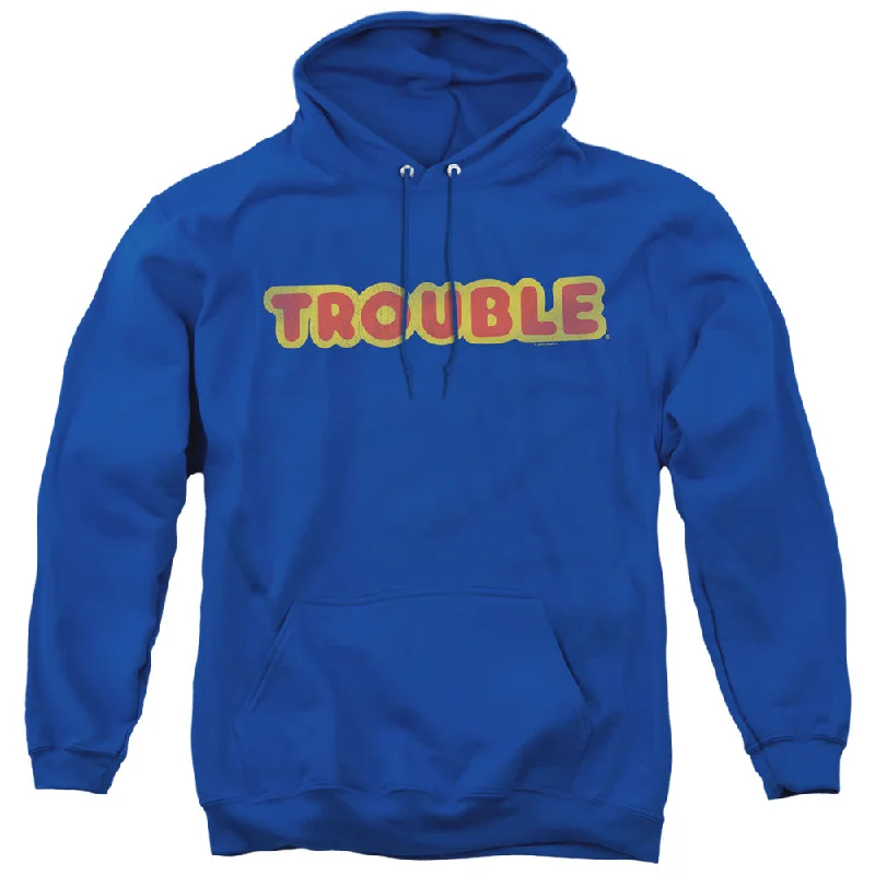 New Deals Trouble Hoodie Vintage Logo Royal Hoody