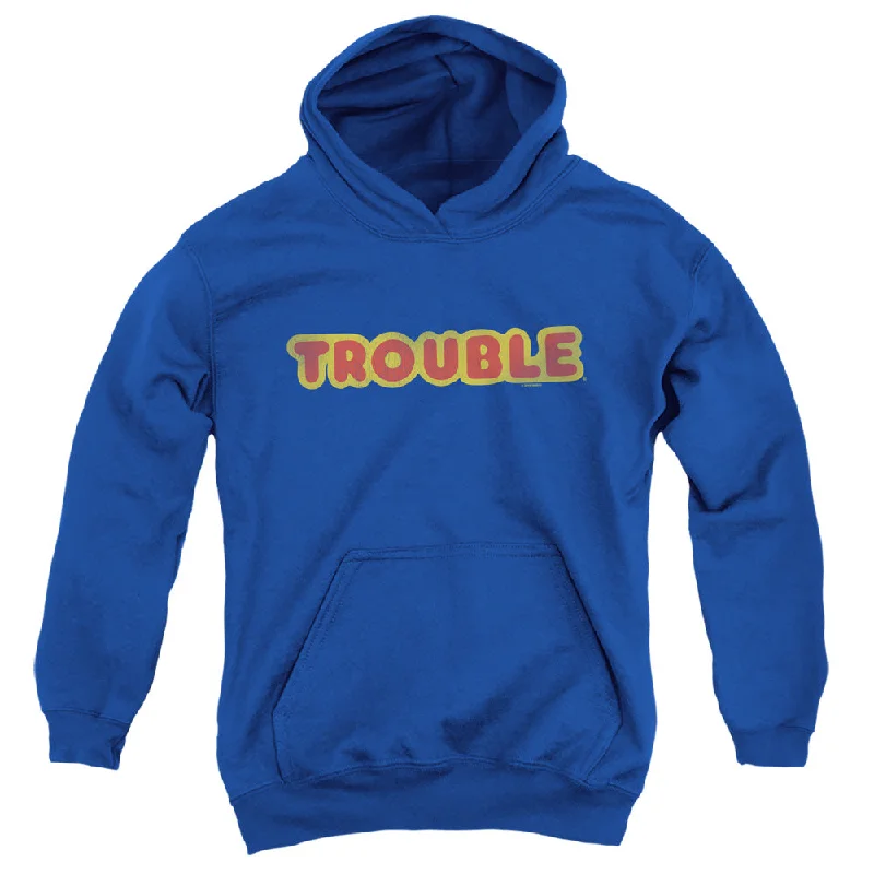 Overstock Trouble Kids Hoodie Vintage Logo Royal Hoody