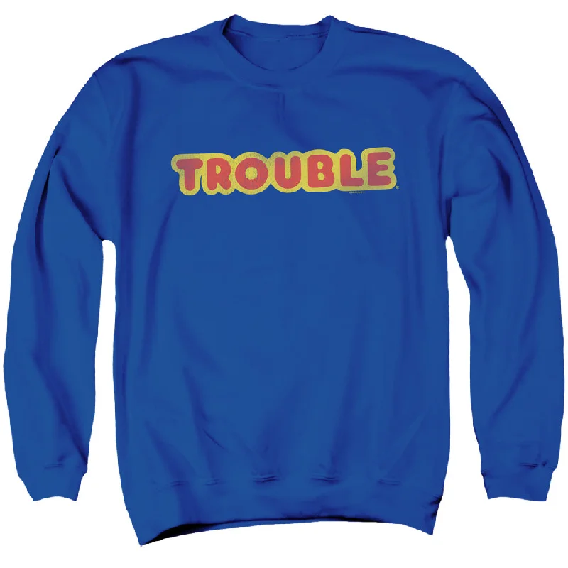 Major Savings Trouble Sweatshirt Vintage Logo Royal Pullover