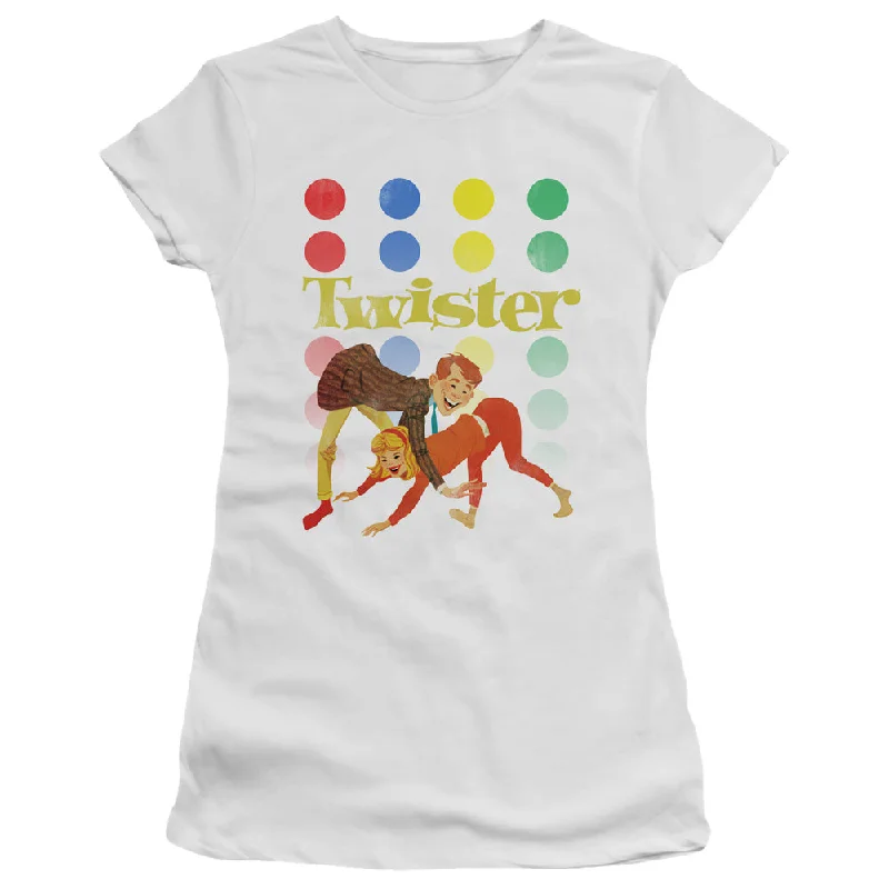 Price Rollback Twister Juniors T-Shirt Old School White Tee