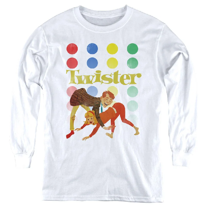 Super Sale Twister Kids Long Sleeve Shirt Old School White Tee