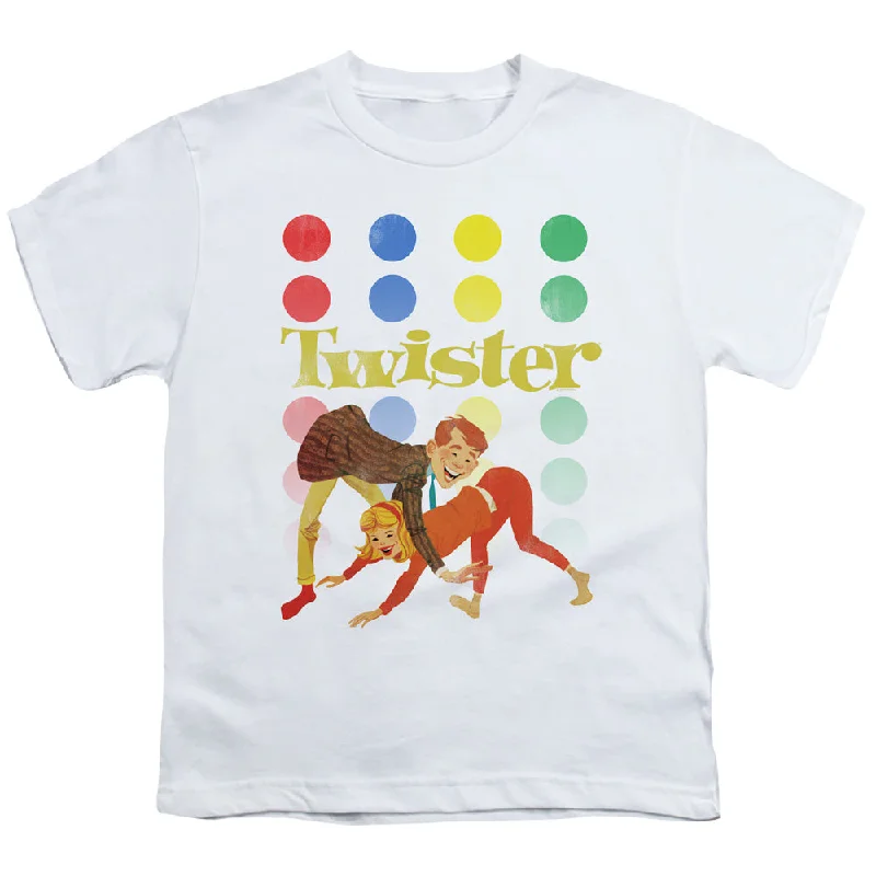 Super Deal Twister Kids T-Shirt Old School White Tee