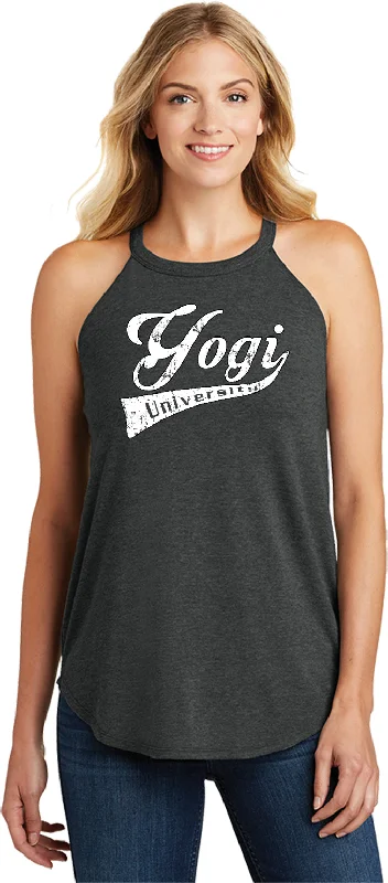Crazy Deals Womens Yoga Tank Top Yogi University Triblend Rocker Tanktop