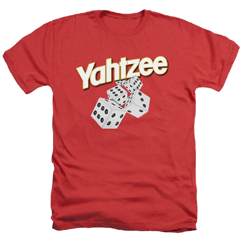 Buy More, Save More Yahtzee Heather T-Shirt Dice Red Tee
