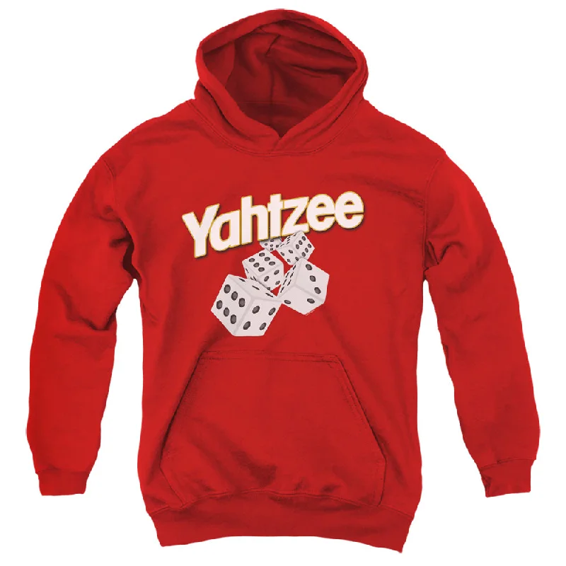 Discount Mania Yahtzee Kids Hoodie Dice Red Hoody
