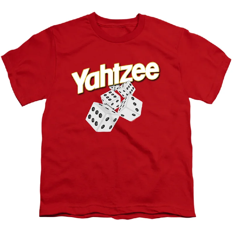 Huge Savings Yahtzee Kids T-Shirt Dice Red Tee