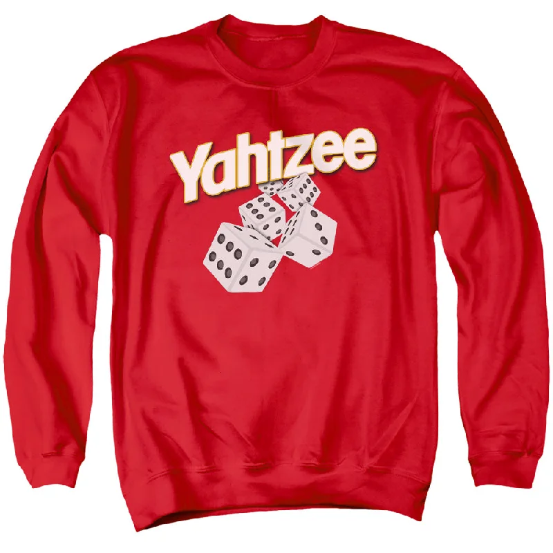 Clearance Items Yahtzee Sweatshirt Dice Red Pullover
