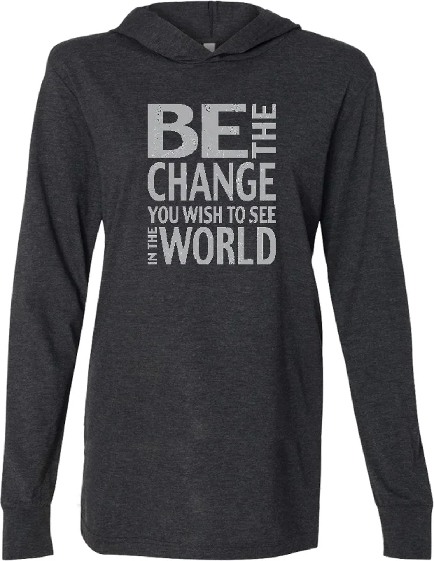 Deal Dash Yoga Lightweight Hoodie Be The Change