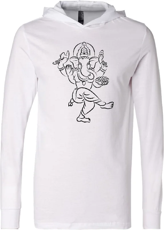 Today’s Special Yoga Lightweight Hoodie Sketch Ganesha Black Print