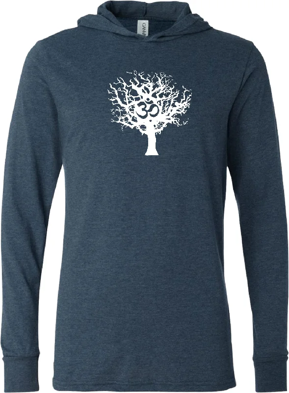 Instant Discount Yoga Lightweight Hoodie White Tree of Life