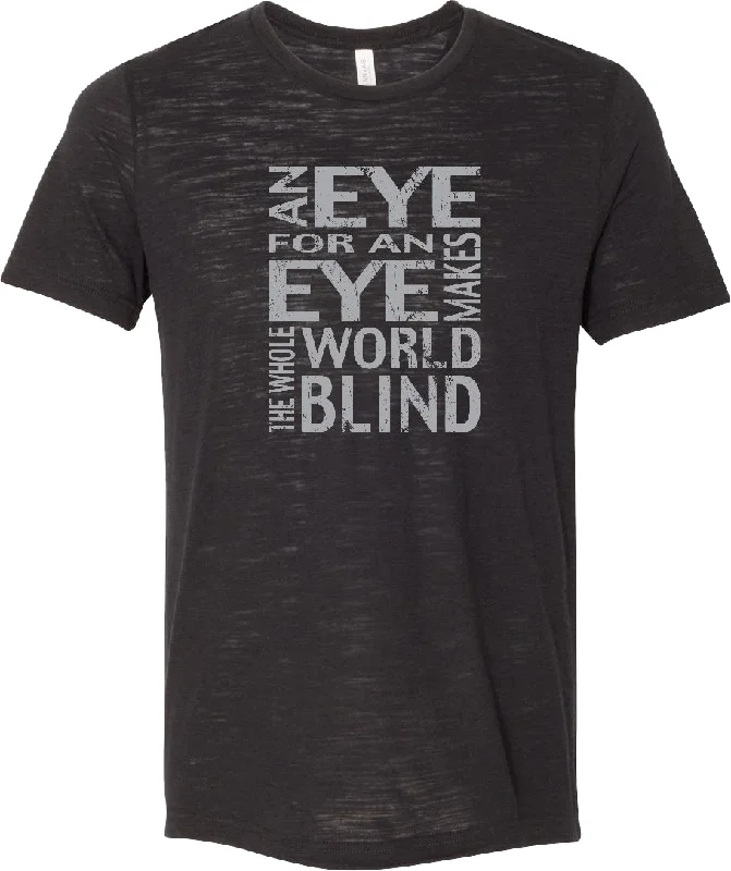 Online Specials Yoga T-shirt An Eye for an Eye Burnout Tee