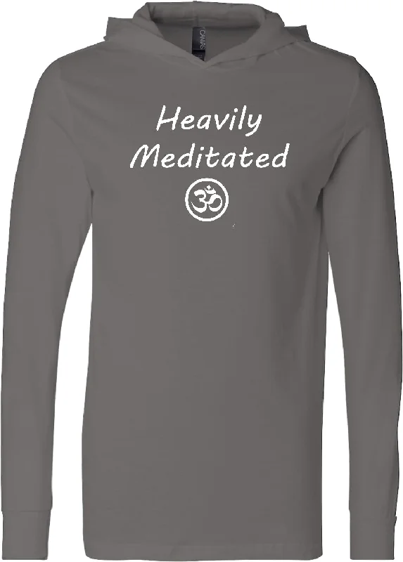 Price Break Yoga T-shirt Heavily Meditated with Om Lightweight Hoodie